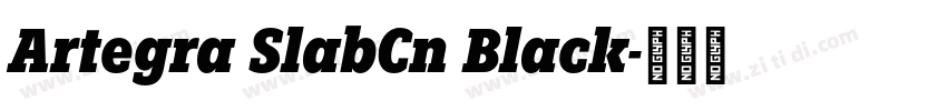 Artegra SlabCn Black字体转换